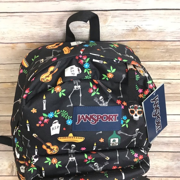 JanSport Day of the dead backpack de los muertos - Picture 3 of 8